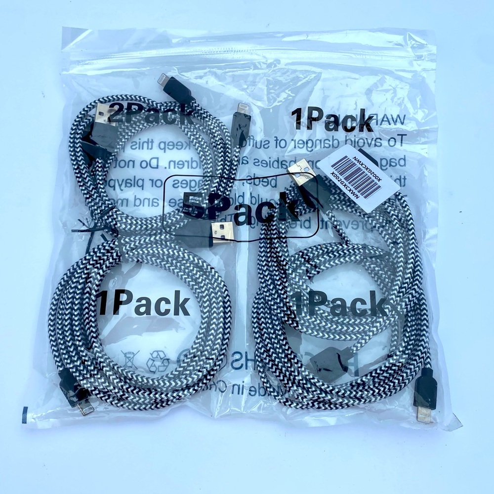 🔌 IPHONE 4-PACK LONG CHARGERS 🔌
